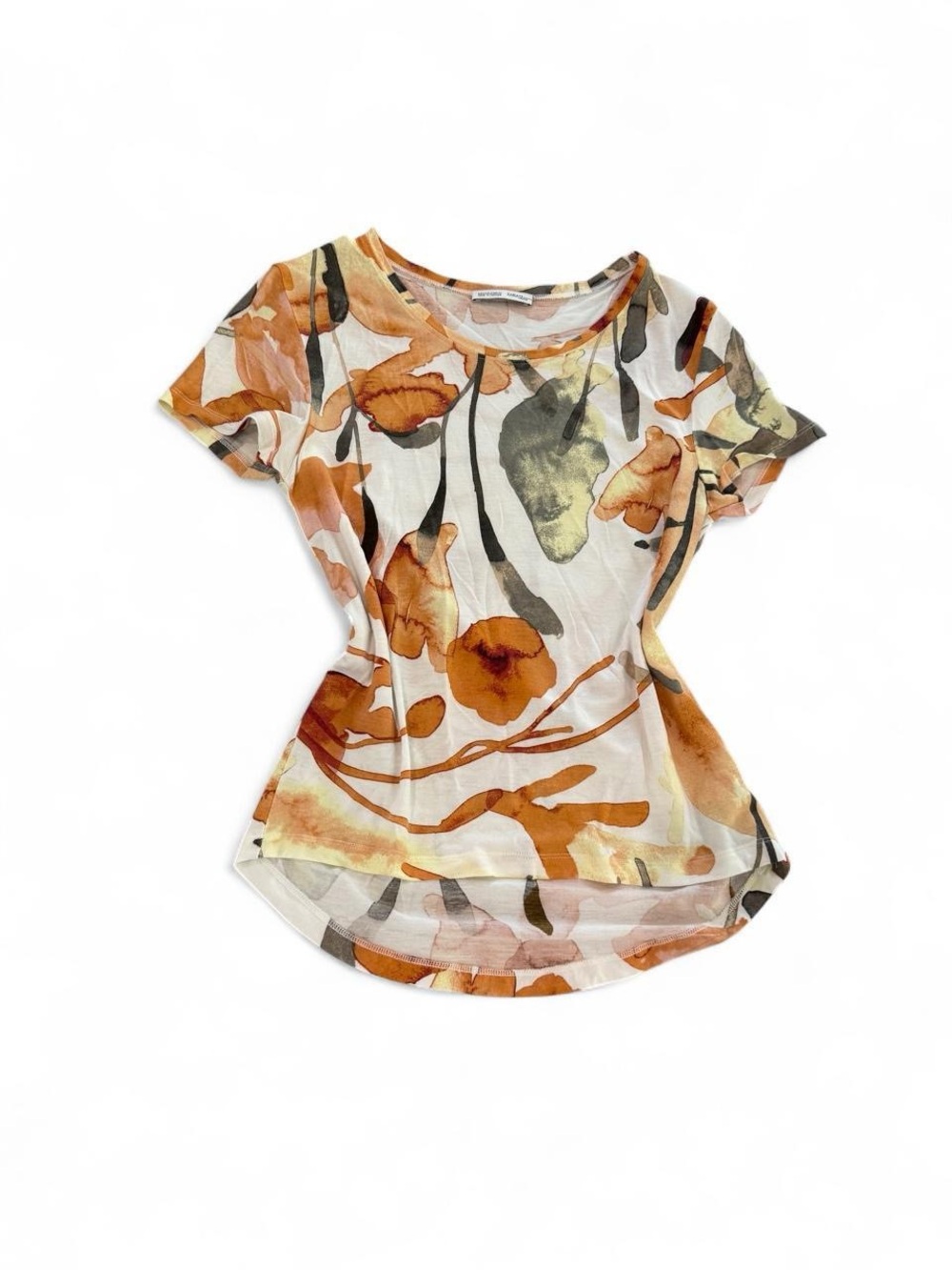 Zara Watercolor Floral Print T-Shirt